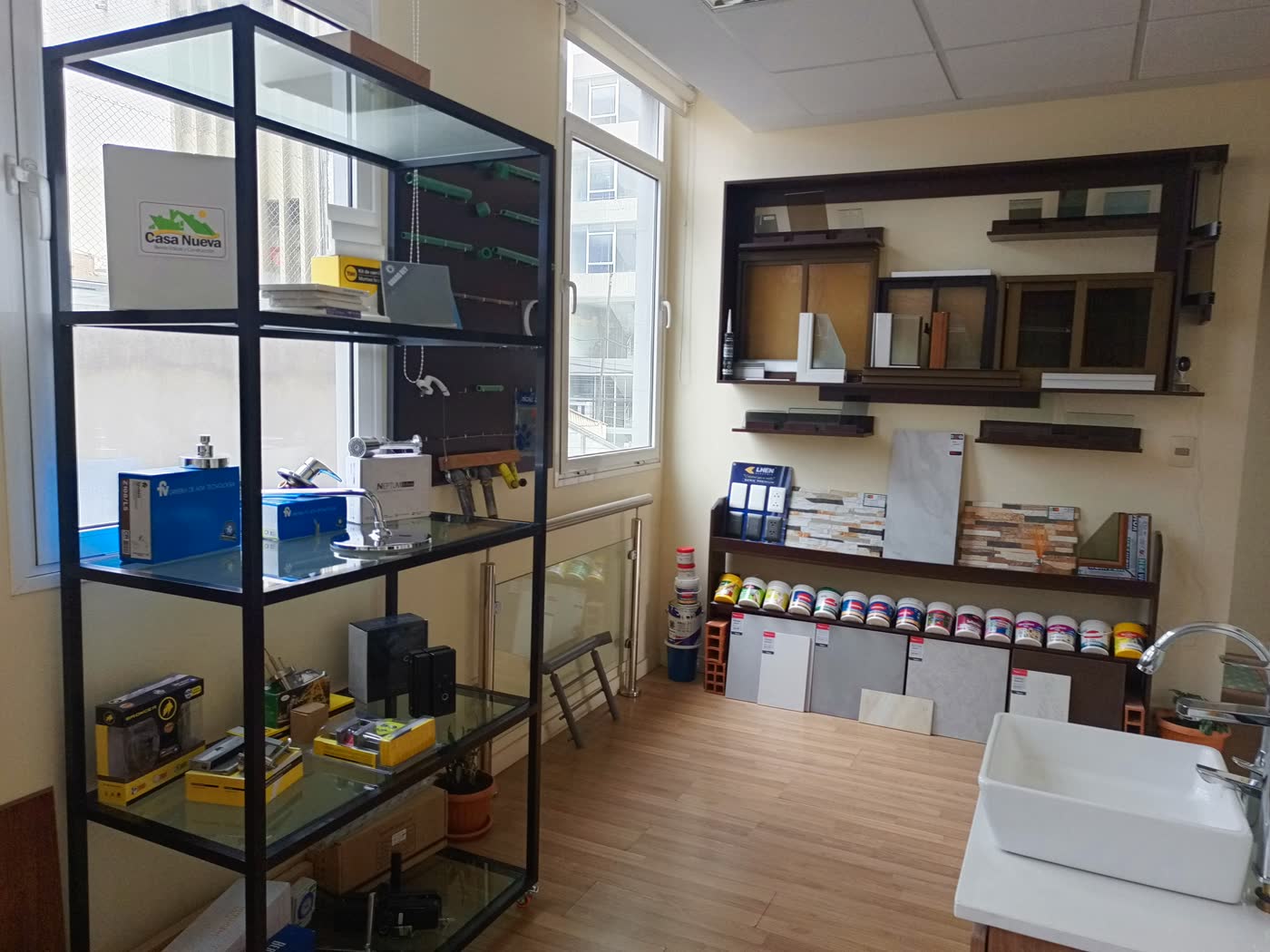 Showroom de materiales de Constructora Casa Nueva